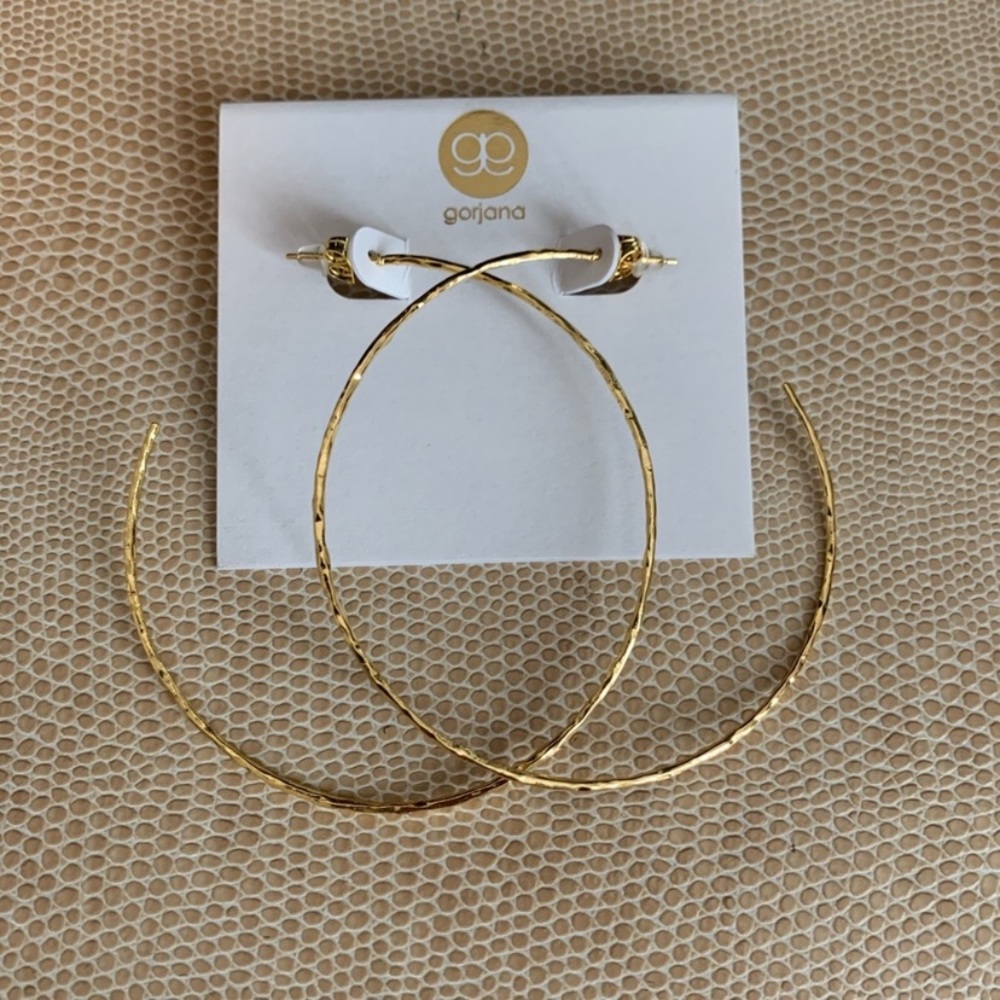 Gorjana 18k gold plated harbour hoop